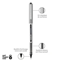 uniball™ Vision Rollerball Pens, Fine Point (0.7mm), Black, 4 Pack, Vision Rollerball .7 Blk 4pk