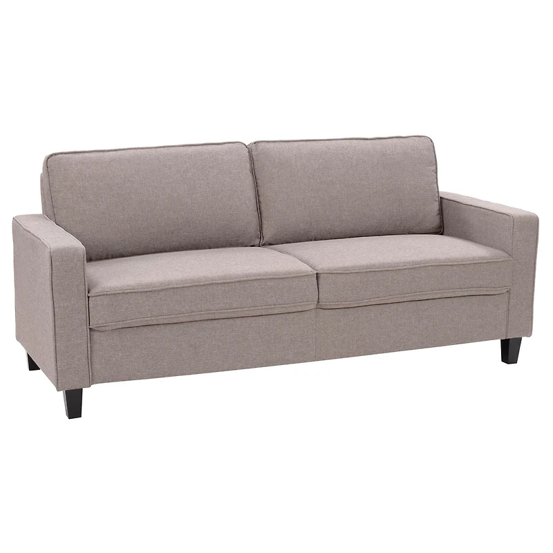 Georgia Linen-Like Fabric Three Seater Sofa