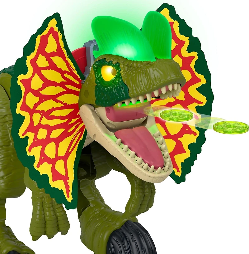Imaginext Jurassic World Attaque en furie Dilophosaure, lumières