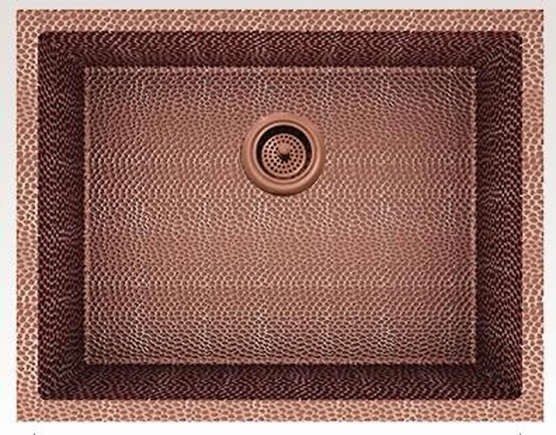 American Imaginations 33-in. W CSA Approved Copper Kitchen Sink With 1 Bowl And 16 Gauge AI-29179