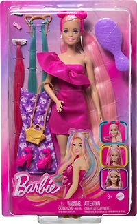 Barbie-Fun & Fancy Hair-Poupée blonde et accessoires de coiffure