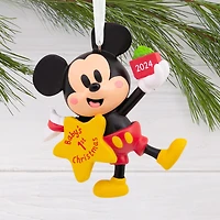 Hallmark Christmas Ornament (Disney Mickey Mouse Baby's First Christmas 2024)