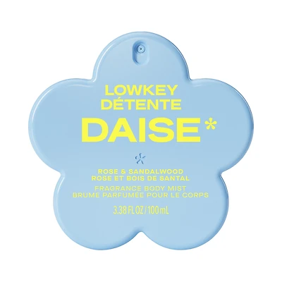 DAISE Lowkey Daise Fragrance Body Mist in Rose & Sandalwood, 3.3 fl oz/100 mL