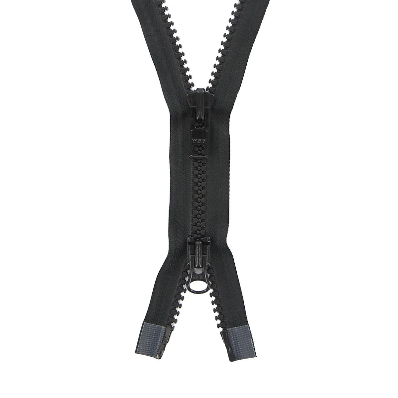 Costumakers Two-Way Separating Zipper 70 cm (27.6), Black, #10 Metal Teeth, 70 cm / 28"