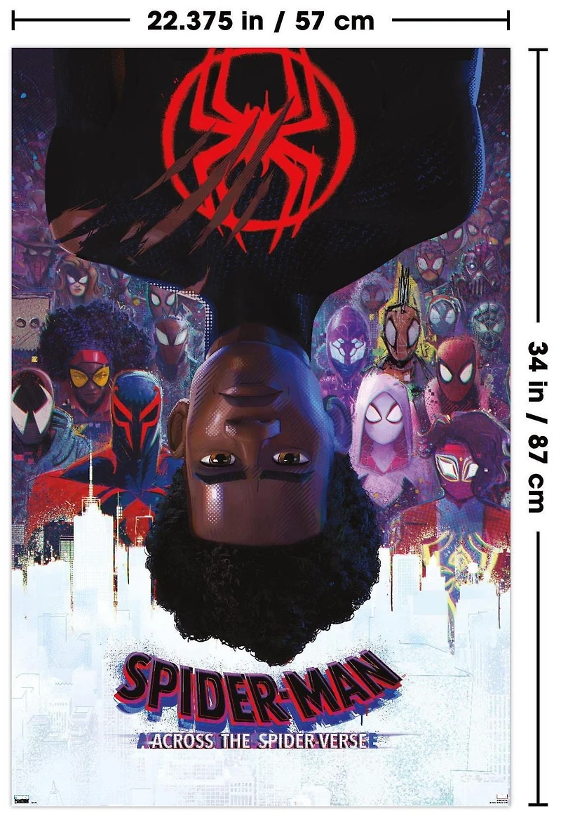Marvel Spider-Man: Across the Spider-Verse - Official One Sheet Wall Poster, 22.375" x 34"