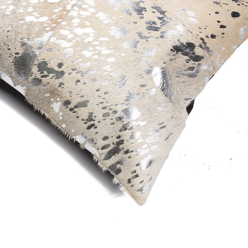 COUSSINS TORINO QUATTRO EN PEAU DE VACHE 18"X18" 2 PQT