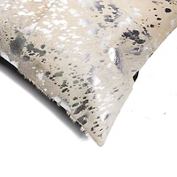 COUSSINS TORINO QUATTRO EN PEAU DE VACHE 18"X18" 2 PQT