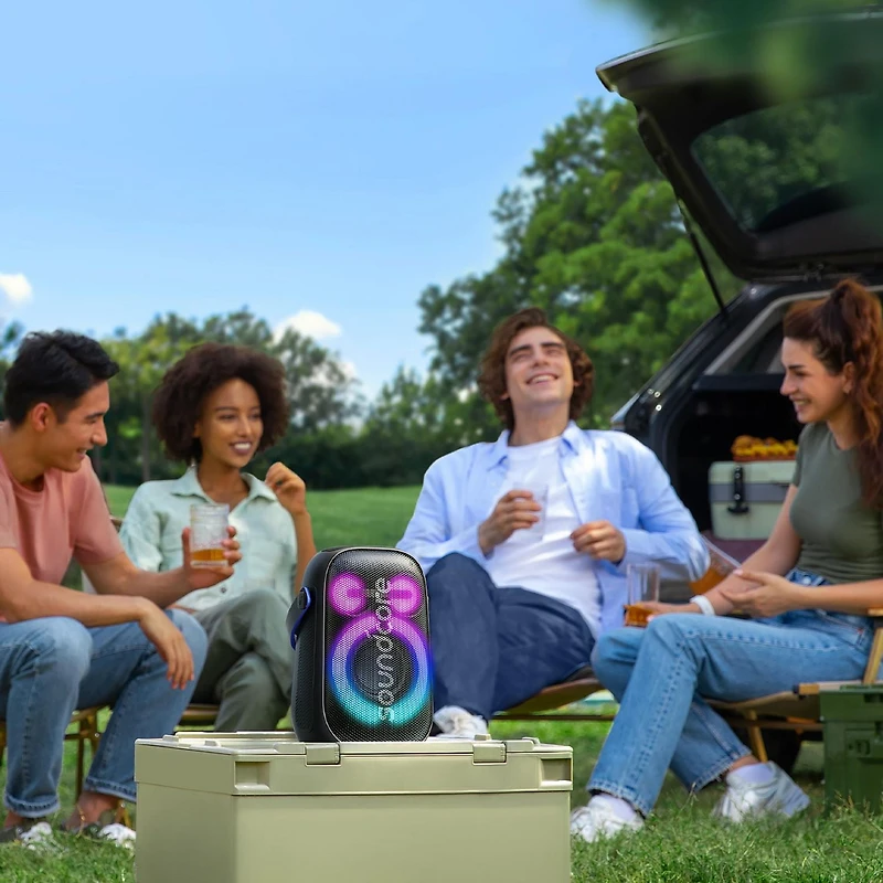 Haut-parleur portatif Rave Neo 2 PartyCast, 80 W, étanchéité IPX7, durée de lecture de 18 heures Haut-parleur sans fil.