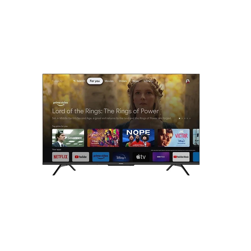 Téléviseur intelligent Skyworth 55" UE7650 4K UHD Google TV avec Dolby Vision, HDR10 et télécommande vocale