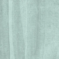 Loft Living Peoria Sheer Dual Header Single Curtain Panel 52 x 84 in Pale Thyme