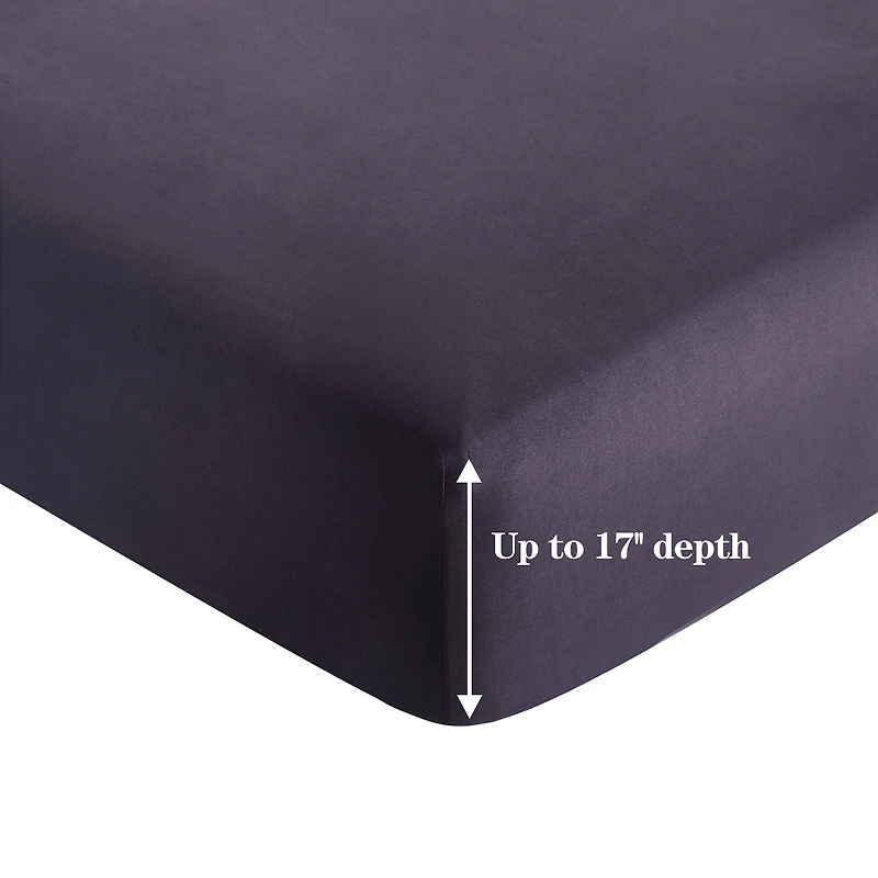 Marina Decoration Ultra Soft Silky Deep Pocket Solid Rayon from Bamboo Bedding All Season Sheet Set