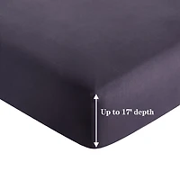 Marina Decoration Ultra Soft Silky Deep Pocket Solid Rayon from Bamboo Bedding All Season Sheet Set