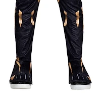 MARVEL Youth Black Panther (Shuri) Costume - Combinaison imprimée avec rembourrage spécial et masque en plastique 3D