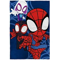 Spidey et ses Amis Extraordinaires Couverture Toucher Soie pour Lit 1 Place pour Enfants, 100 % Polyester 157,5 x 229 cm