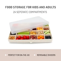 Melii Boîte Snackle à 3 compartiments