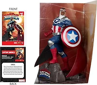 McFarlane Toys - Marvel Captain America Figure de collection à l'échelle 1:10 avec scène