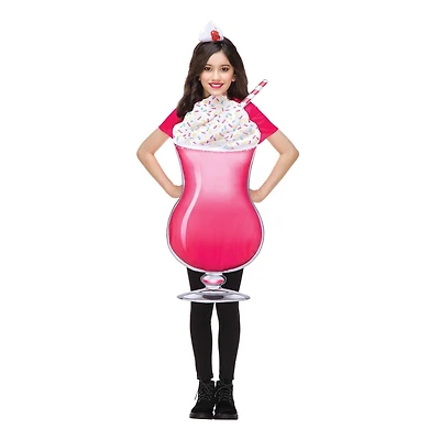 PARTYHOLIC STRAWBERRY MILKSHAKE COSTUME (ONE SIZE)