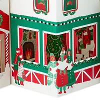 Hallmark Paper Wonder Pop Up Jumbo Christmas Card Holiday Tabletop Decor (Accordion Fold Christmas Village)
