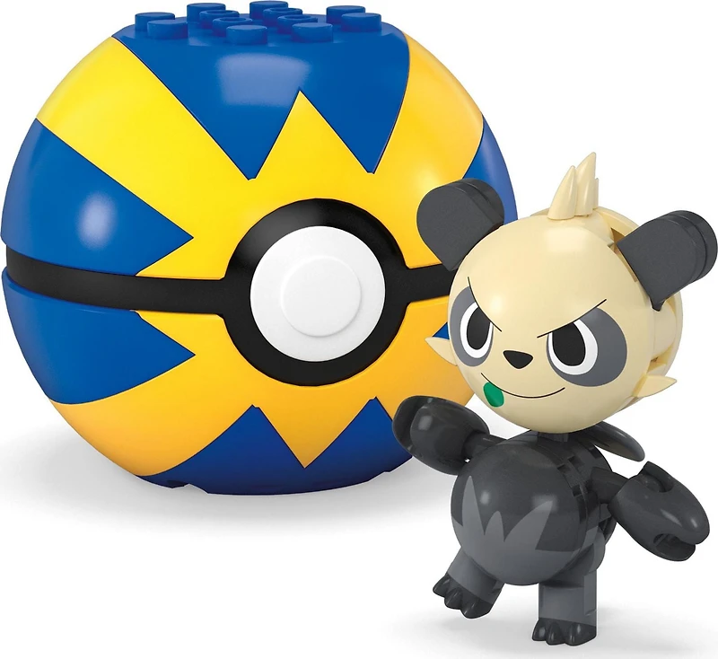MEGA Pokémon Pancham Building Toy Kit, Poseable Action Figure (26 Pieces) for Kids