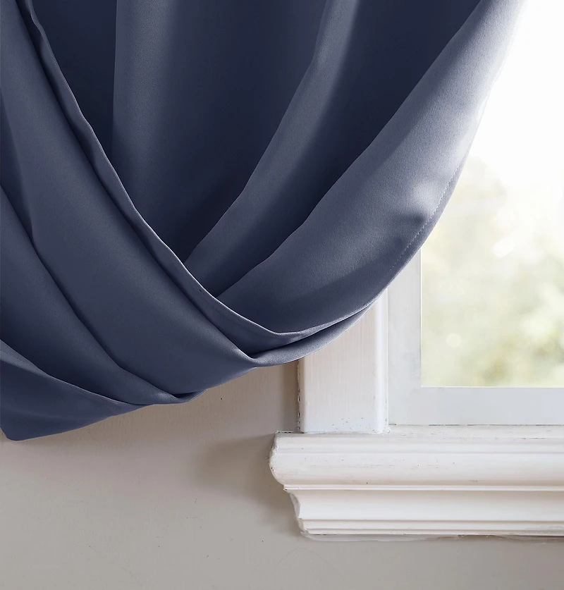 Solid Blackout Grommet Window Panel