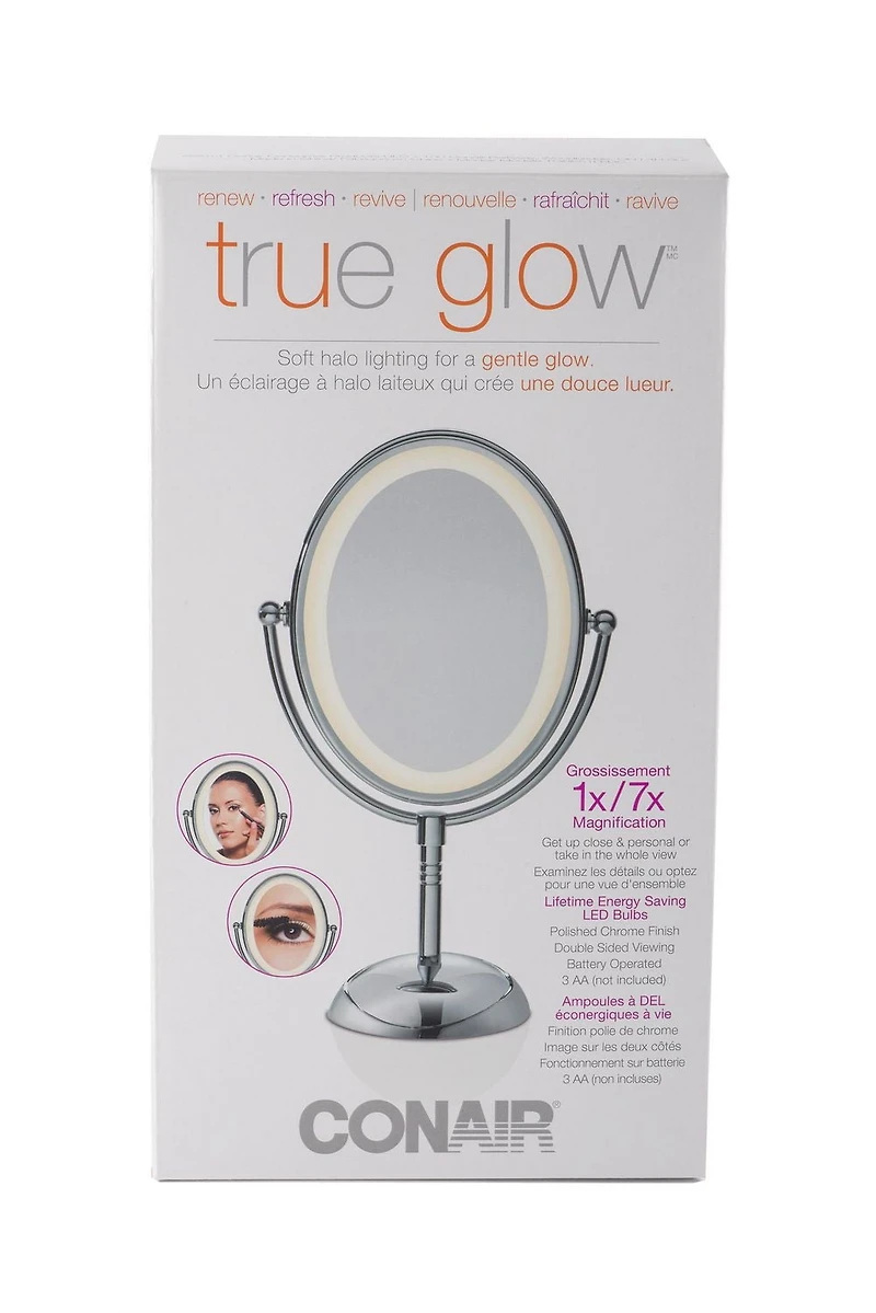 True Glow 1x/7x LED Lighted Makeup