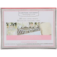 Gartner Studios Platinum Thank You Cards, 50 pieces