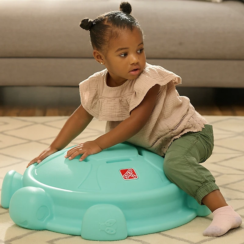 Step2 Topsy Turtle Rocking Disk and Steppingstone, Balance and Climbing Toy for Kids and Toddlers, Indoor/Outdoor, 18 Months - 3 Years, Mint