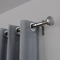 Hometrends NOBLE 1" ROD 60"-144" PEWTER, Adjustable drapery rod set