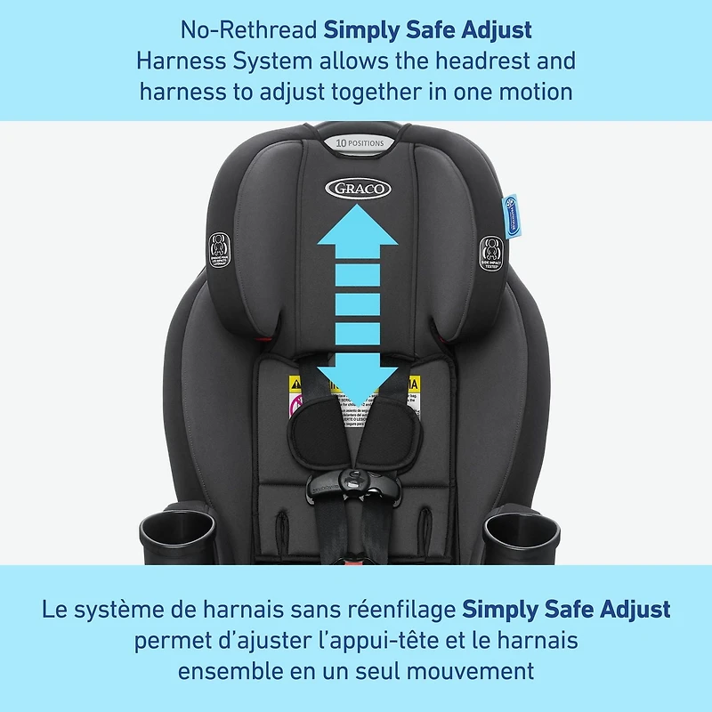 Graco TrioGrow SnugLock 3-in-1 Car Seat, 2.2 to 45 kg (5-100 lb)