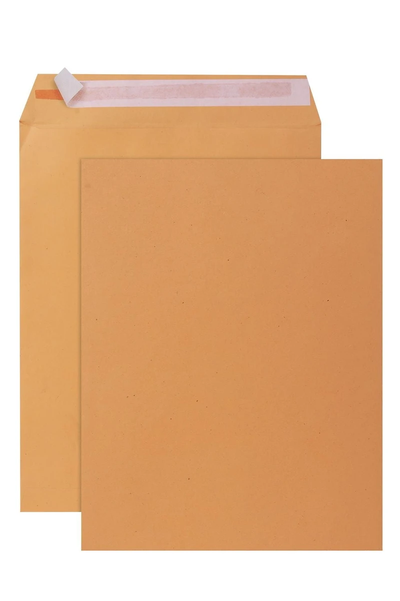 Pen + Gear 10"x13" Enveloppes à peler et coller marron