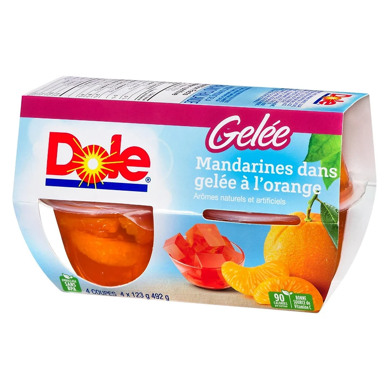 Mandarines dans gelée à l’orange de Dole 4 coupes, 492 g
