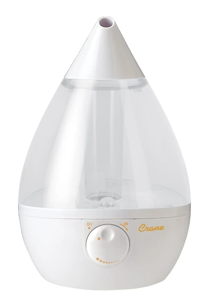 Humidificateur utrasonique à brume fraîche en forme de goutte clair de Crane