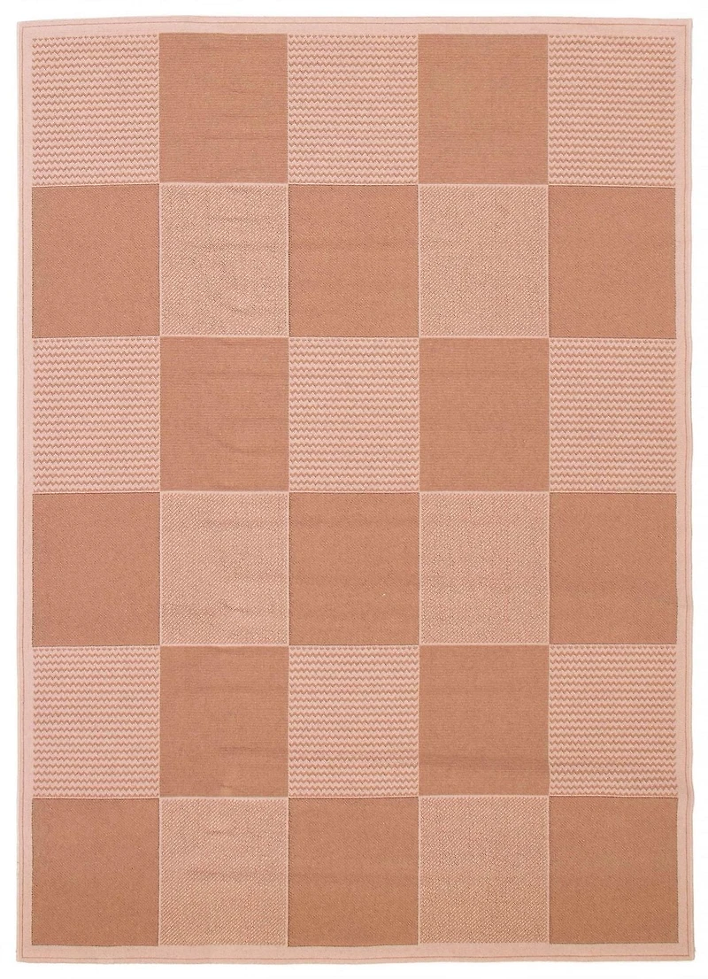 ECARPET Lotus Mod Brown Rug 6'7" x 9'6"