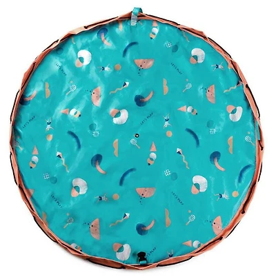 Play & Go - Solution Extérieure Imperméable - Tapis de Jeu 3-en-1 - Sac de Rangement et Sac à Couches - Parfait pour la Plage, le Parc et les Pique-niques - Sangle d'Épaule Réglable - Trou d'Évacuatio