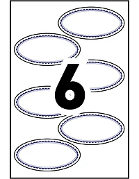 Avery Dissolvable Oval Labels, Handwrite, 1¼" x 2¼" - 2368