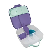 b.box - 5-Compartment Bento Style Lunch Box for Kids, Toddlers, Children, BPA-Free Food Storage Container with Cooler Pack, ON-The-GO Food Box with Handles Included Custom Divider