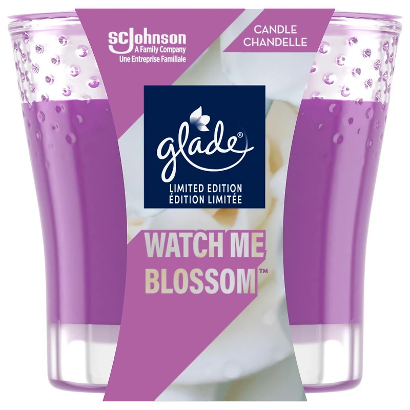 Glade® Chandelle parfumée, Watch Me Blossom™ Chandelle à une mèche