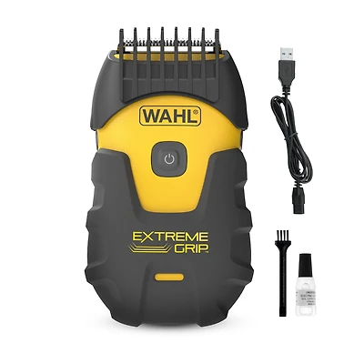 Wahl Tondeuse corporelle Lithium Ion+ Extreme Grip avec longueurs réglables, lame douce pour la peau, étanche, USB – Modèle 3310