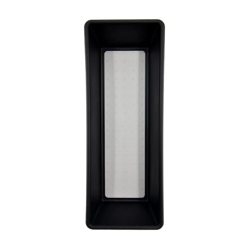Organiseur de tiroir antidérapant en plastique noir Mainstays, 3,75" x 9,75", pour gadgets de cuisine, 1 pièce ORGANISATEUR NOIR 3,75" x 9,75"