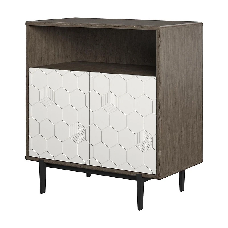 CosmoLiving par Cosmopolitan Olivia Armoire de rangement, chêne gris