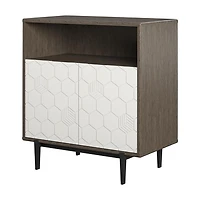 CosmoLiving par Cosmopolitan Olivia Armoire de rangement, chêne gris