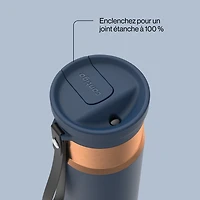 Bouteille d’eau isolée en acier inoxydable Contigo SnapSeal avec courroie de transport, 473 ml (16 oz) – antifuite, sans BPA, sans plomb, lavable au lave-vaisselle