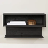 South Shore Fusion Floating Nightstand Gray Oak