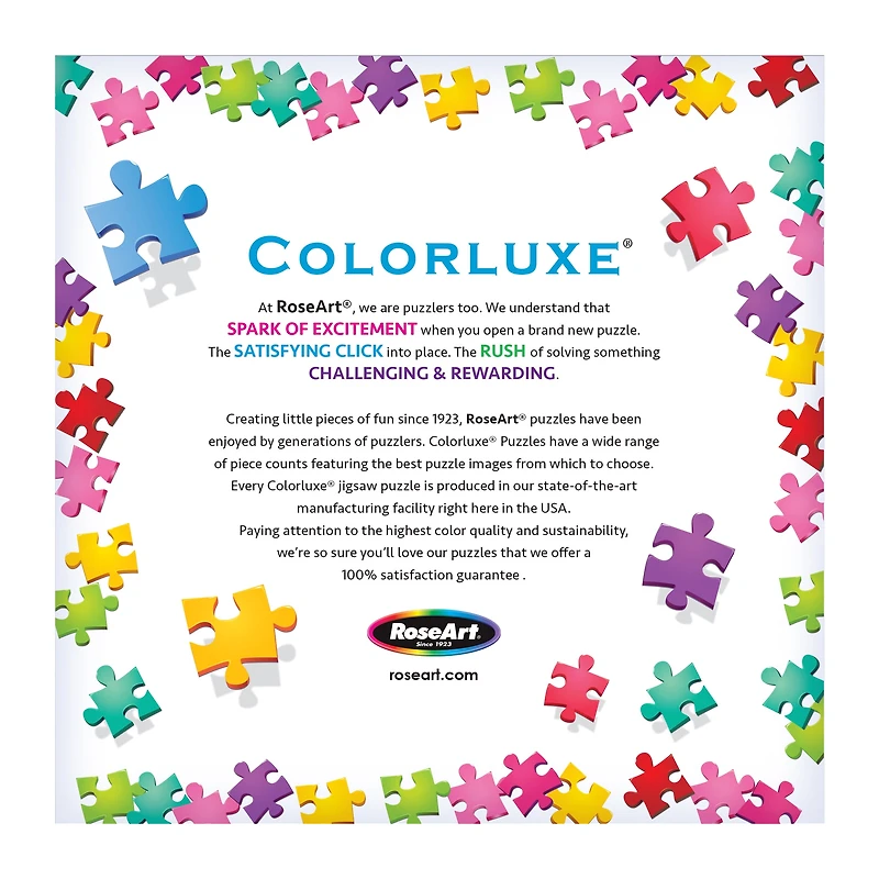 RoseArt - Colorluxe 1000 pièces -Atelier d'art - Puzzle à emboîter pour adultes