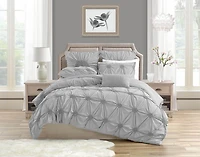 Luxury Floral Ruched High Quality Duvet Cover Set