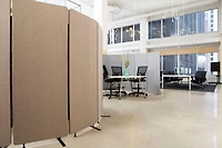 Luxor RECLAIM Acoustic Room Dividers - 3 Pack in Desert Sand