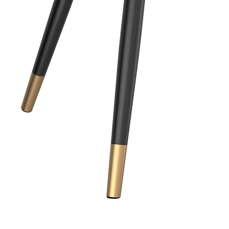 Contemporary Faux Marble Finish Round Coffee Table