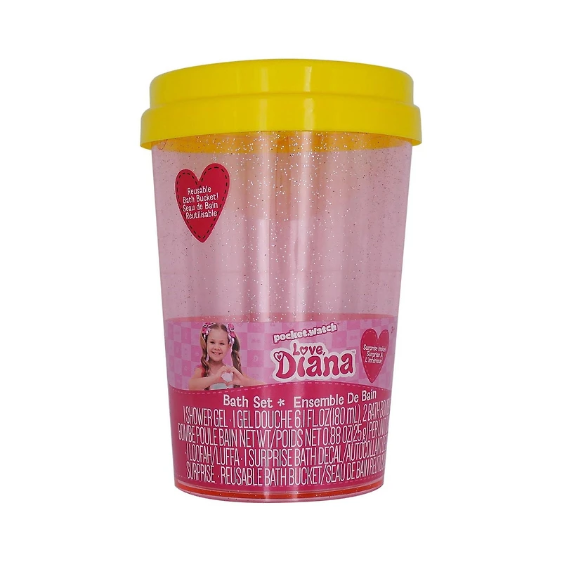 Love Diana, Bath Set in Reusable Bath Bucket