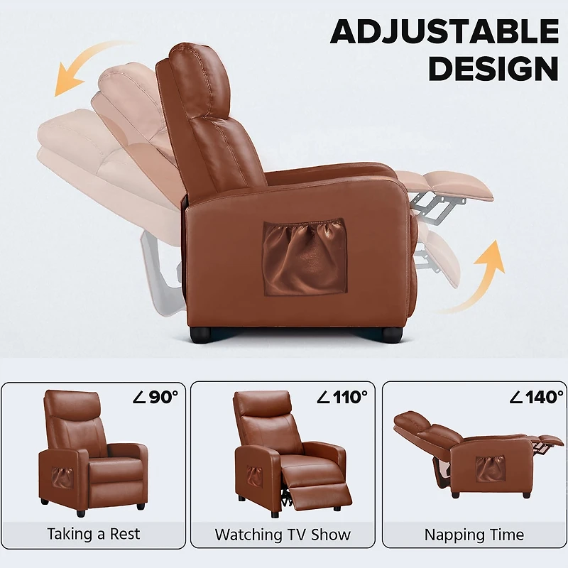 Fauteuil inclinable massant Comhoma avec repose-pieds