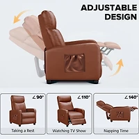 Fauteuil inclinable massant Comhoma avec repose-pieds